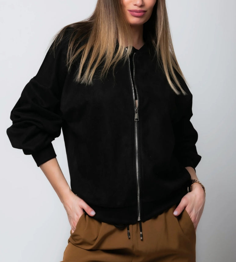 Luciana | Chaqueta Bomber de Ante