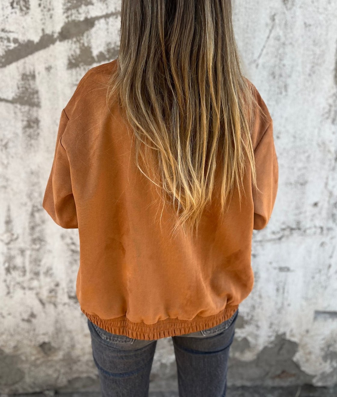 Luciana | Chaqueta Bomber de Ante